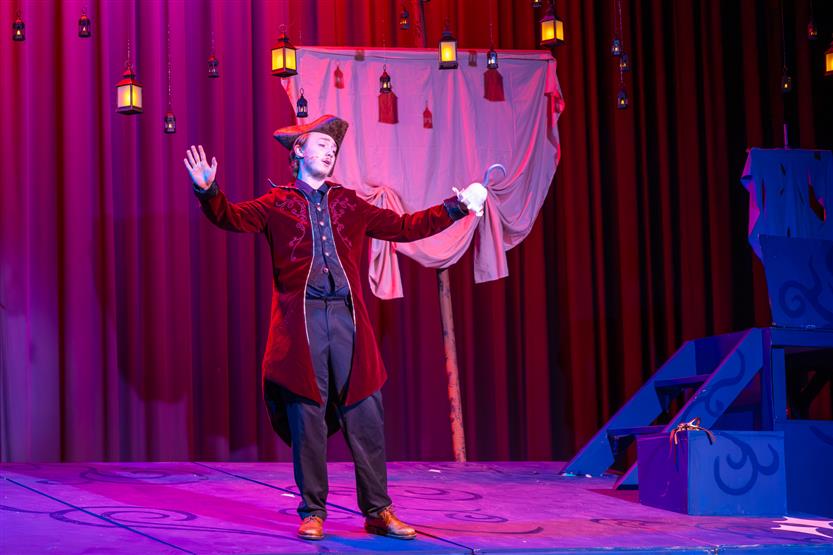 Students perform onstage